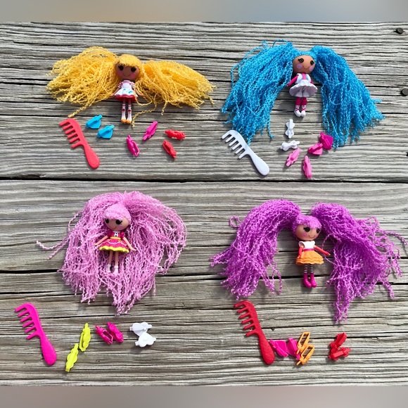 LALALOOPSY Spot Mittens Peanut Mini Dolls Loopy Hair Barrette Brush Accessories - Picture 6 of 10